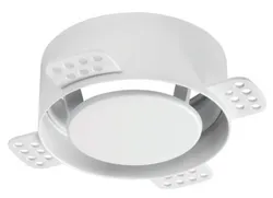 Bouche de pulsion et extraction, NoShow, Ø100mm, circulaire, blanc
