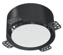 Toe-/afvoerventiel, NoShow, Ø125mm, rond, zwart
