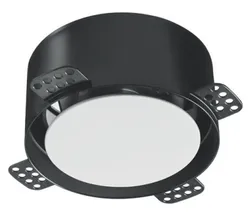 Bouche de pulsion et extraction, NoShow, Ø125mm, circulaire, noir