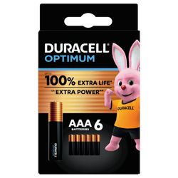 batterij alk optimum AAA 6x duracell