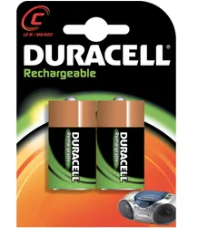 batterij ni-mh C 3000mah 2x duracell