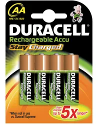 batterij ni-mh staych AA 1950mah 4x duracell