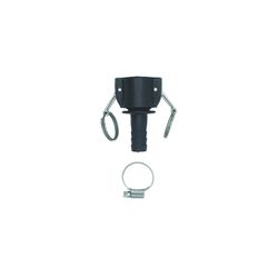 Le raccord à baïonnette noir s'adapte au raccord  jaune tuyau d'écoulement/retour Fernox
