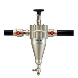 Séparateur de boues, Fernox TF1 Delta, 5/4" anneau de serrage, horizontal/vertical, avec aimant interne