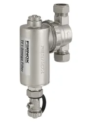 Vuilafscheider, Fernox TF1 Omega, 22mm knelring, horizontaal/verticaal, met magneet intern
