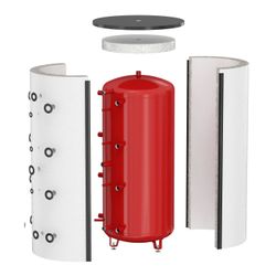 FlexTherm iso. 600L Buffer 8cm wit flamco