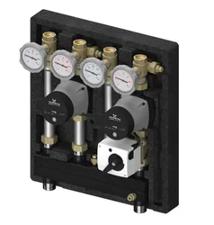 Pompgroep, Meibes Kombimix, met ingebouwde circulatiepomp, <= 24kW, gemengd verwarmingscircuit, 1"