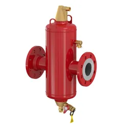 Lucht-/vuilafscheider, Flamco Flamcovent Clean Smart F, DN50 flens, horizontaal, met magneet intern