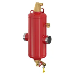 Lucht-/vuilafscheider, Flamco Flamcovent Clean Smart S, DN100 laseind, horizontaal, met magneet intern