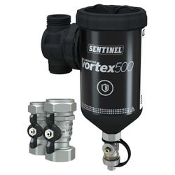 Séparateur de boues, Sentinel Vortex, 1" filetage extérieur G, horizontal/vertical, avec aimant interne