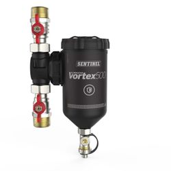 Séparateur de boues, Sentinel Vortex, DN25 anneau de serrage, horizontal/vertical, avec aimant interne