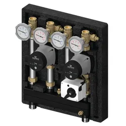Pompgroep, Meibes Kombimix, met ingebouwde circulatiepomp, Yonos Para 15/6, <= 24kW, gemengd verwarmingscircuit, 1"