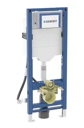Inbouwspoelreservoir met frame, Geberit Duofix, 1120x425mm, twee hoeveelheden, geschikt voor frontbediening