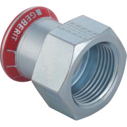 Pièce de transition à sertir, acier, 28mm x 3/4" F, Geberit Mapress C-Staal