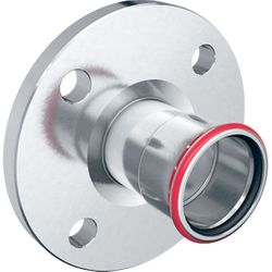 Raccord à bride à sertir, acier, DN80 x 88.9mm, chauffage, PN6/10, Geberit Mapress C-Staal