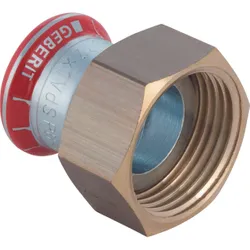Persaansluitkoppeling, staal, 28mm x 5/4" FF, verwarming, Geberit Mapress C-Staal