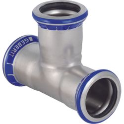 Té à sertir inox, 28mm, FFF, eau potable, Geberit Mapress RVS