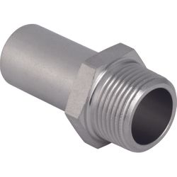 Raccord de transition à emboîter, inox, 28x1" M, eau potable, Geberit Mapress RVS