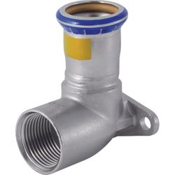 culasse murale à sertir Geberit Mapress inox 1/2" x 18 équerre RVS