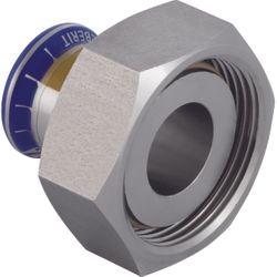 Pièce de transition à sertir, inox, 22mm x 1.1/8" F, Geberit Mapress RVS