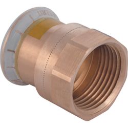Persovergangsstuk, koper, 22mm x 1" F, Geberit Mapress Koper