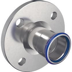 Raccord à bride à sertir, inox, DN40 x 42mm, solar, PN10/16, Geberit Mapress FKM RVS