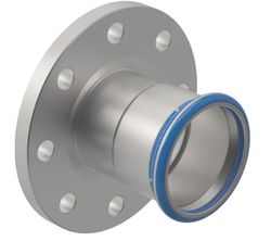 Raccord à bride à sertir, inox, DN80 x 88.9mm, solar, PN10/16, Geberit Mapress FKM RVS