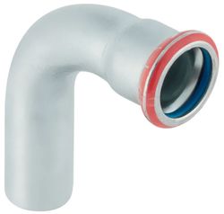 Persinsteekbocht 90°, staal, 22mm MF, solar, Geberit Mapress FKM C-Staal
