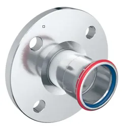 Persflensovergang, staal, DN25 x 28mm, solar, PN10/16, Geberit Mapress FKM C-Staal