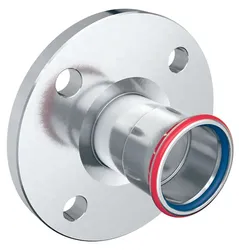 Persflensovergang, staal, DN32 x 35mm, solar, PN10/16, Geberit Mapress FKM C-Staal