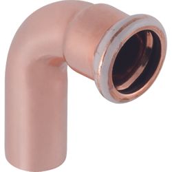 Persinsteekbocht 90°, koper, 18mm MF, (drink)water, Geberit Mapress Koper