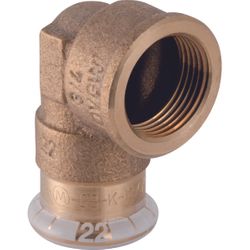 Coude de transition à sertir 90°, cuivre, 28mm x 1" F, eau potable, Geberit Mapress Koper