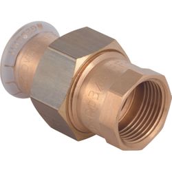 Pers-3-delige koppeling, koper, 54 x 2", F, (drink)water, Geberit Mapress Koper