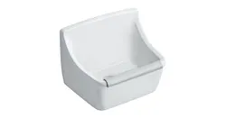 Uitgietbak, Geberit, wit, 450x350mm, met stootrand