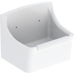 Uitgietbak, Geberit, wit, 450x345mm, met stootrand