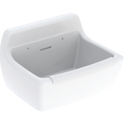 Uitgietbak, Geberit, wit, 500x380mm, met stootrand