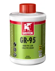 GR-95 dunne PVC lijm voor afvoer 1000ml traagdrogend griffon