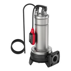 Fecaliendompelpomp gietijzer, Hmax=26m, Qmax=12.82m3/h, met vlotter, 1x220 - 240V, stroomkabel=10m, Grundfos Unilift APG 40.10.A1