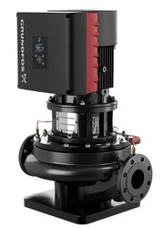Inlinepomp, Grundfos TPE 100-250/4, DN100, flens, Qmax=166m3/h, L=670mm, Hmax=25m