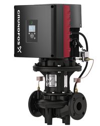 Inlinepomp, Grundfos TPE3 65-310, DN65, flens, Qmax=66m3/h, L=340mm, Hmax=31m