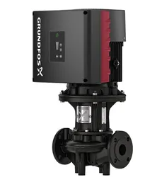 Inlinepomp, Grundfos TPE 2 100-230, DN100, flens, Qmax=150m3/h, L=500mm, Hmax=23m