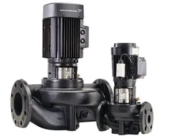 Inlinepomp, Grundfos TP 32-320/2, DN32, flens, Qmax=20m3/h, L=340mm, Hmax=32m