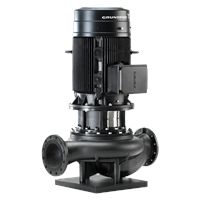 Inlinepomp, Grundfos TP, DN65, flens, Qmax=75m3/h, L=475mm, Hmax=46m