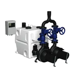 Groupe de pompage pour eaux usées/eaux pluviales, DN80, Qmax=140m3/h, Hmax=20m, Grundfos Multilift MD1.80.80.55.4.51D