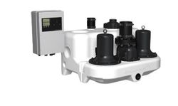 Waterpompunit (vuilwater/regen), DN80, Qmax=45m3/h, Hmax=7m, Grundfos Multilift MD12.3.4