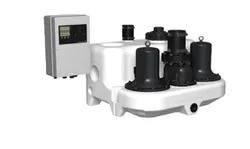 Groupe de pompage pour eaux usées/eaux pluviales, DN80, Qmax=45m3/h, Hmax=7m, Grundfos Multilift MD12.3.4
