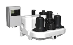 Groupe de pompage pour eaux usées/eaux pluviales, DN80, Qmax=50m3/h, Hmax=8m, Grundfos Multilift MD.15.3.4