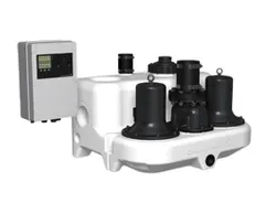 Groupe de pompage pour eaux usées/eaux pluviales, DN80, Qmax=45m3/h, Hmax=7m, Grundfos Multilift MD.12.1.4