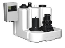 Waterpompunit (vuilwater/regen), DN80, Qmax=45m3/h, Hmax=8m, Grundfos Multilift MLD.12.1.1