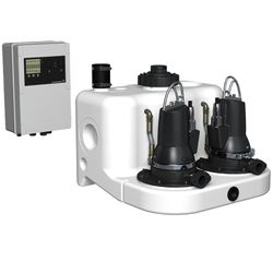 Waterpompunit (vuilwater/regen), DN32, Qmax=16m3/h, Hmax=35m, Grundfos Multilift MDG.31.3.2